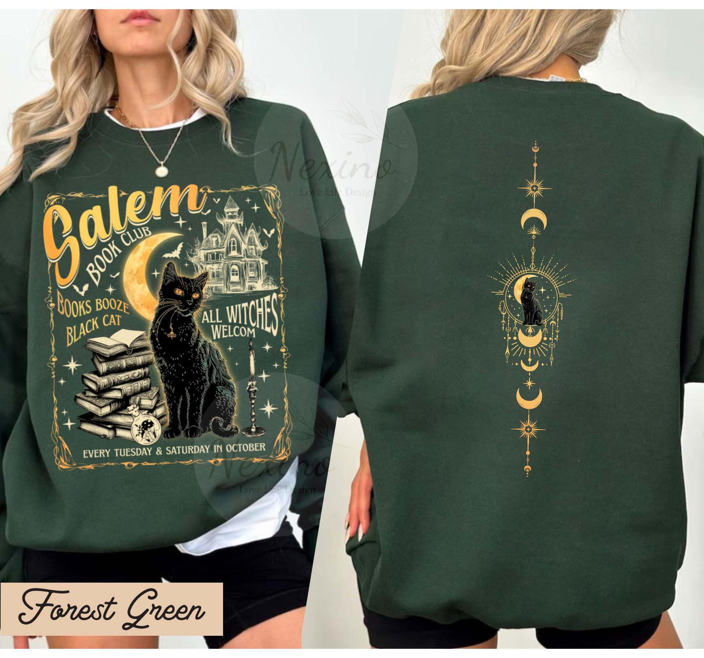 Salem Book Club Shirt for Spooky Reader, Funny Book Lover Halloween Tee, Salem Witches Spooky Season Shirt for Bookworm Halloween Witchy Shirt