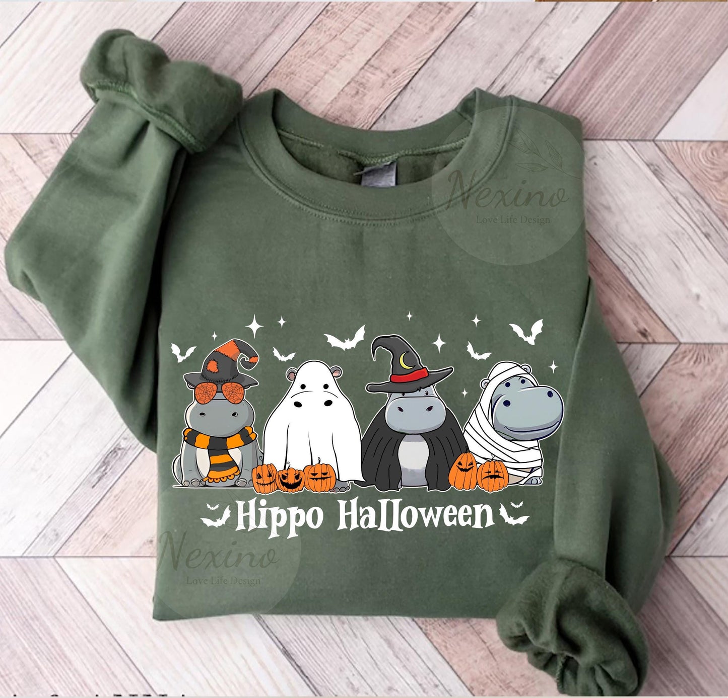 Cute Baby Hippo Moo Deng Fall Shirt, Boo Ghost Moo Deng Bouncy Pig Halloween, Hippo Lover, Pygmy Hippo Moo Deng Shirt, Hippo Halloween Shirt