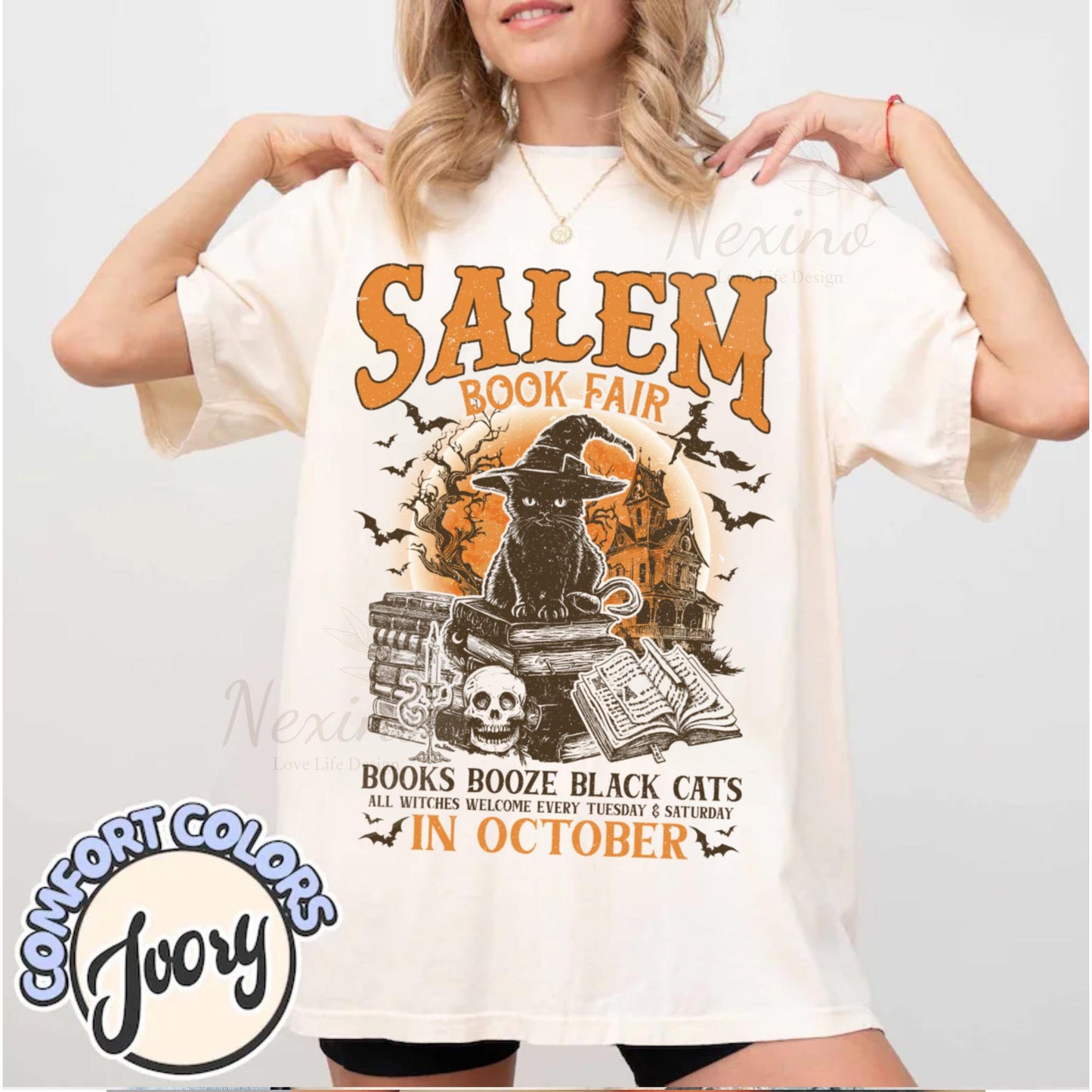 Salem Book Fair Shirt, Bookish Halloween Shirt, Spooky Reader Shirt, Funny Book Lover, Salem Witches Shirt, Spooky Season Thriller Reader