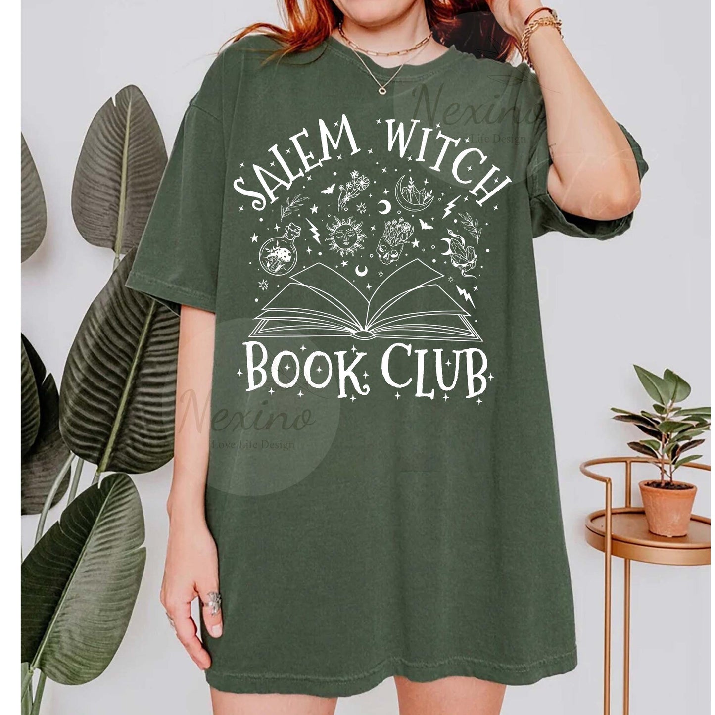 Salem Book Club Shirt, Bookish Halloween Tee, Spooky Book Lover Shirt, Salem Witches, Spooky Season Ghost Skeleton Shirt Thriller Reader