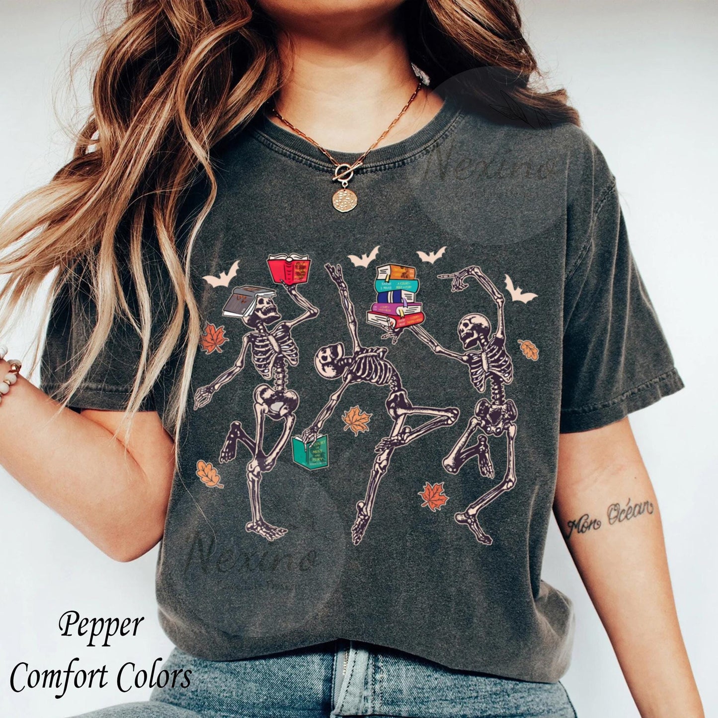 Acotar Dancing Skeleton Shirt, Acotar tshirt, Bookish Skeleton shirt, Throne of Glass, SJM Book Reader, Book Ghosts tee, SJM Halloween shirt