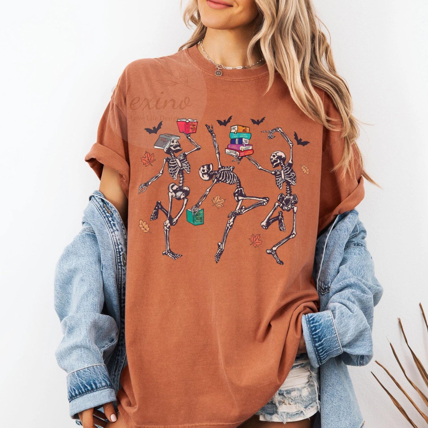 Acotar Dancing Skeleton Shirt, Acotar tshirt, Bookish Skeleton shirt, Throne of Glass, SJM Book Reader, Book Ghosts tee, SJM Halloween shirt