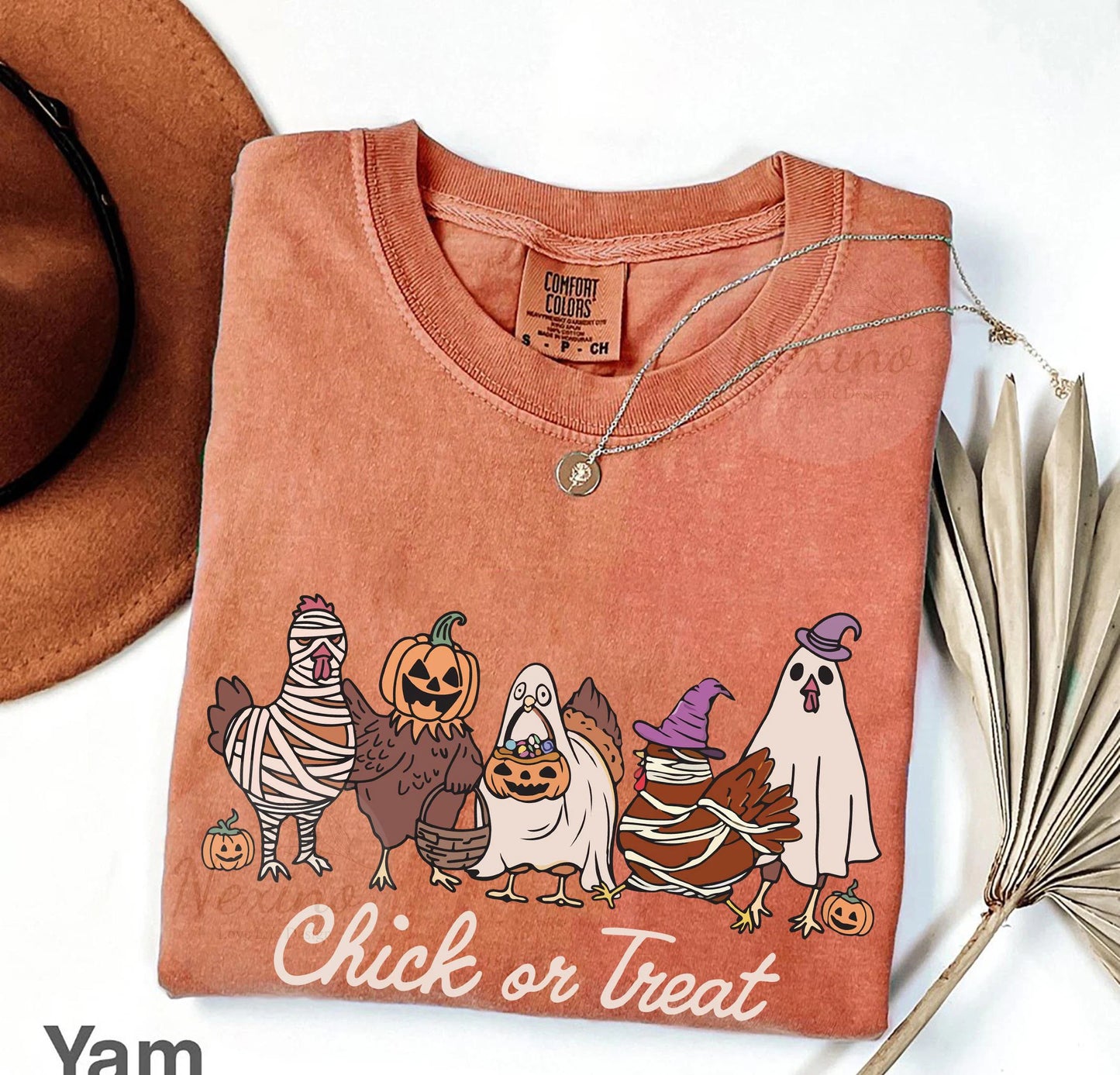 Halloween Chick or Treat Shirt, Halloween Chicken Shirt, Halloween Funny Chicken Sweatshirt, Ghost Chicken Sweatshirt, Chicken Lovers Shirt