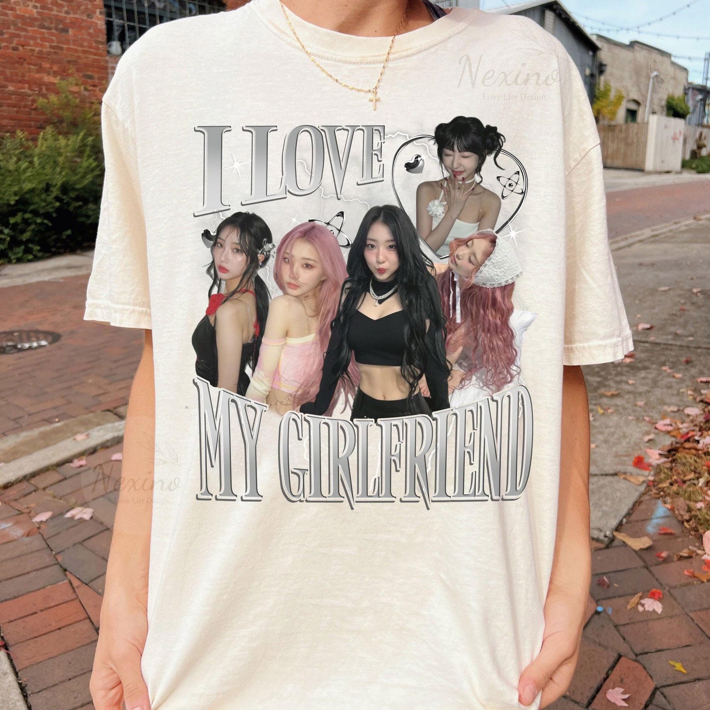 Custom I Love My Girlfriend Shirt, Shirt With Girlfriend Face, Custom Photo Shirt, Custom Your Own Picture Idea, Graphic Wife Husband Tee