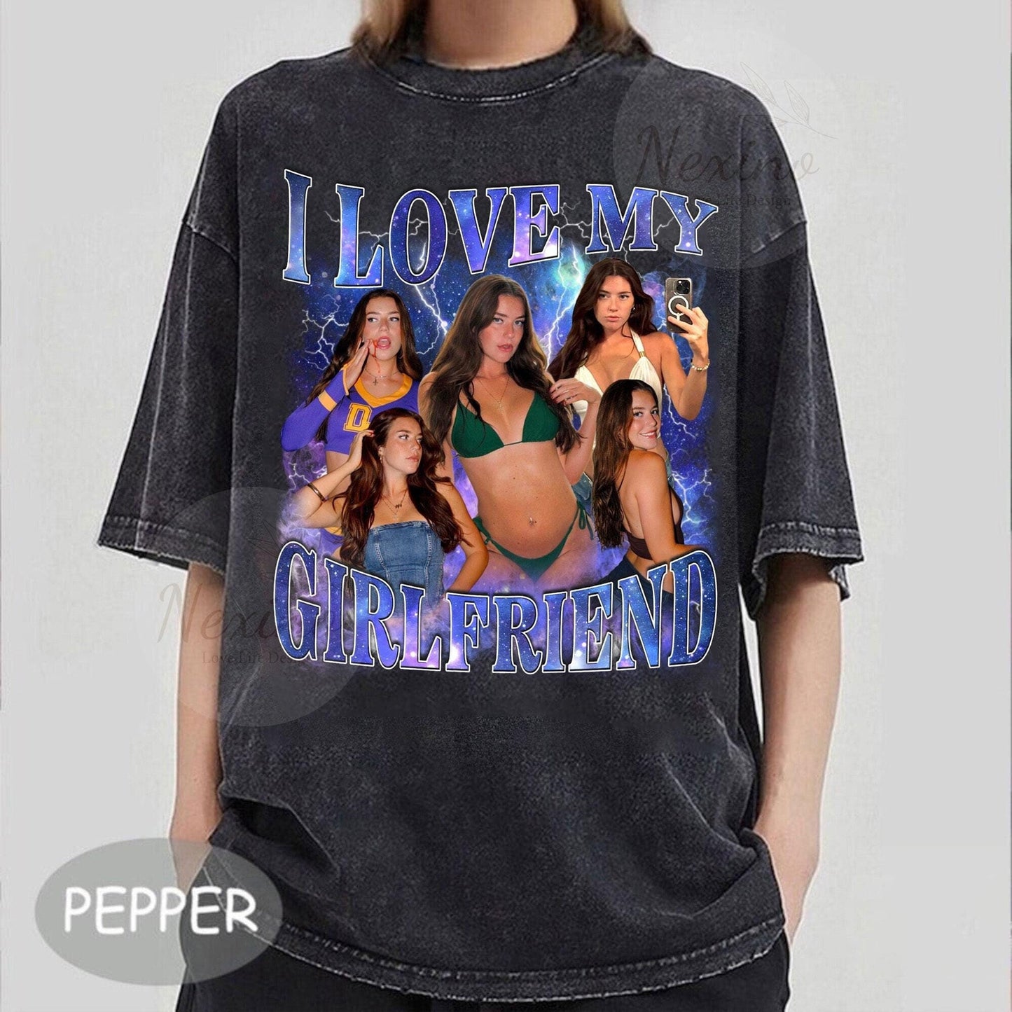 Custom Girlfriend Bootleg Shirt, Boyfriend Shirt, Shirt With Girlfriend Face, Custom Photo Vintage Tshirt, Custom Image Wife, Husband Shirt