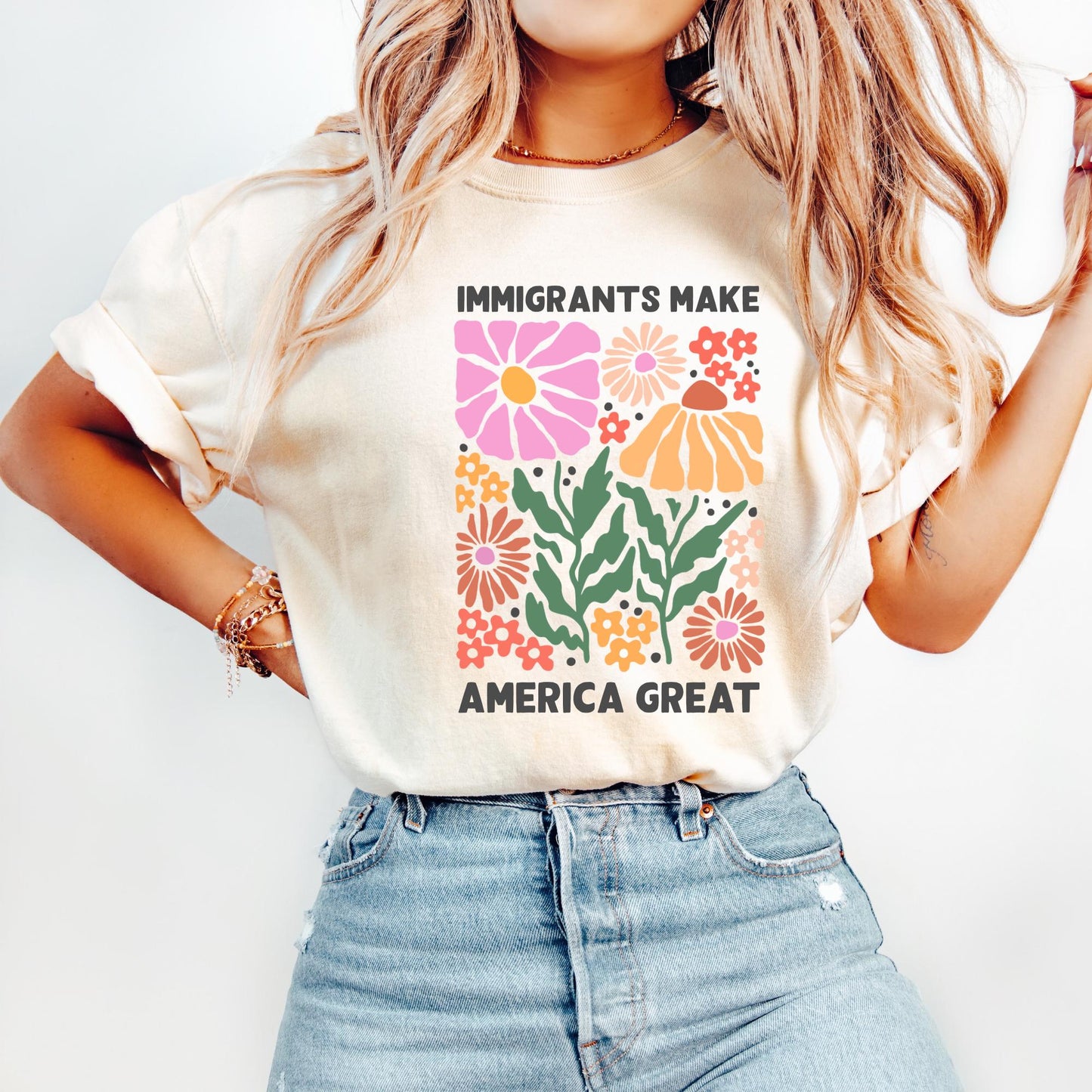Immigrants Make America Great Shirt, Human Rights Tee, Social Justice Shirt, Pro Immigrants Shirt, Anti Racism Shirt