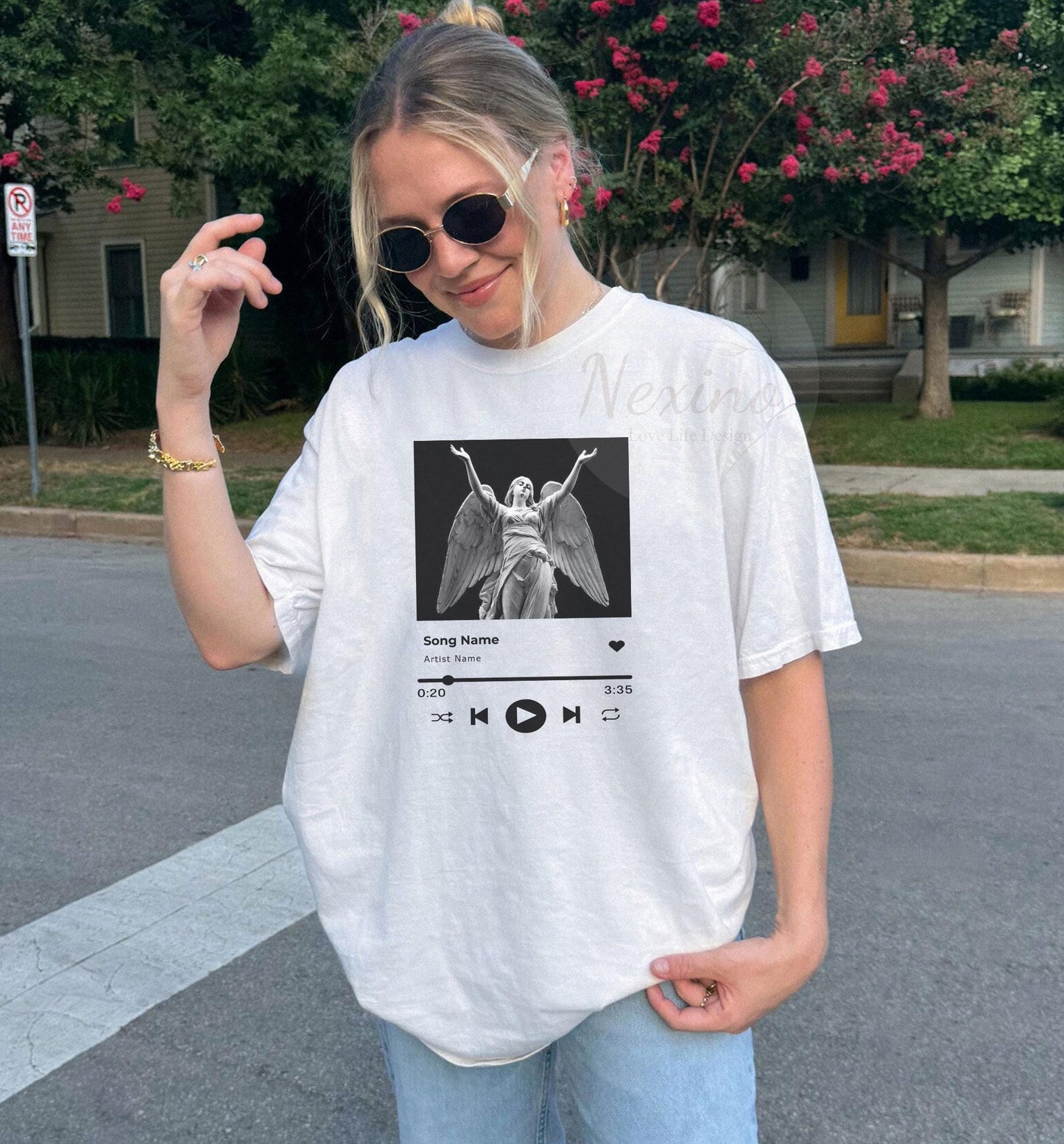 Custom Song Name Shirt And Photo Shirt, Custom Artist Name Shirt, Custom Song Name Shirt, Comfort Colors Favorite Song Tee, Music Player Tee