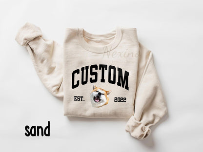 Custom Vintage Pet Unisex T-shirt, Pet Photo + Name Custom Personalized Dog, Shirts for Humans, Custom T-shirt, 90's Dog Owner Shirt