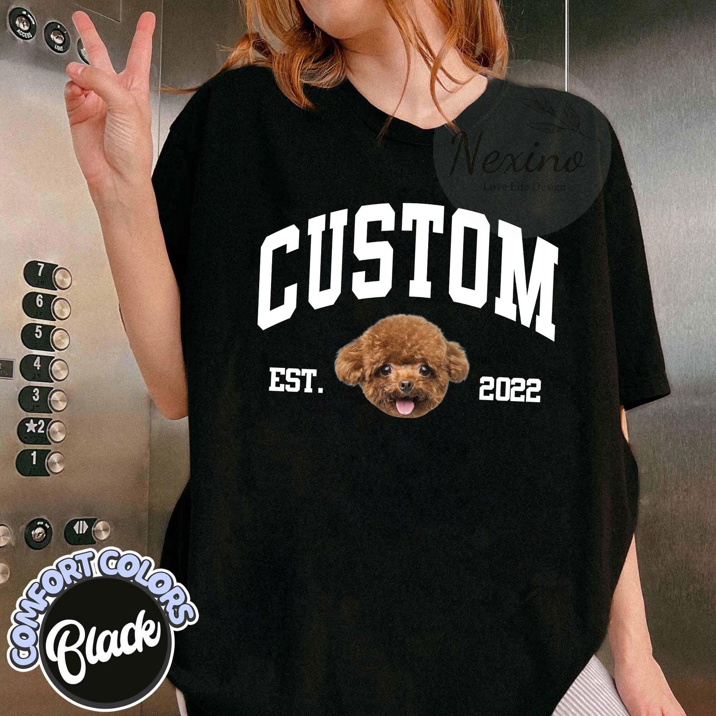 Custom Vintage Pet Unisex T-shirt, Pet Photo + Name Custom Personalized Dog, Shirts for Humans, Custom T-shirt, 90's Dog Owner Shirt