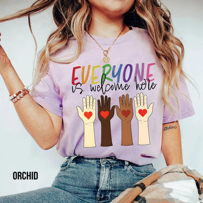 Idaho teacher shirt everyone is welcome here Shirt, inclusion and equality t shirt, protest and resist t shirt, idaho teacher t shirt