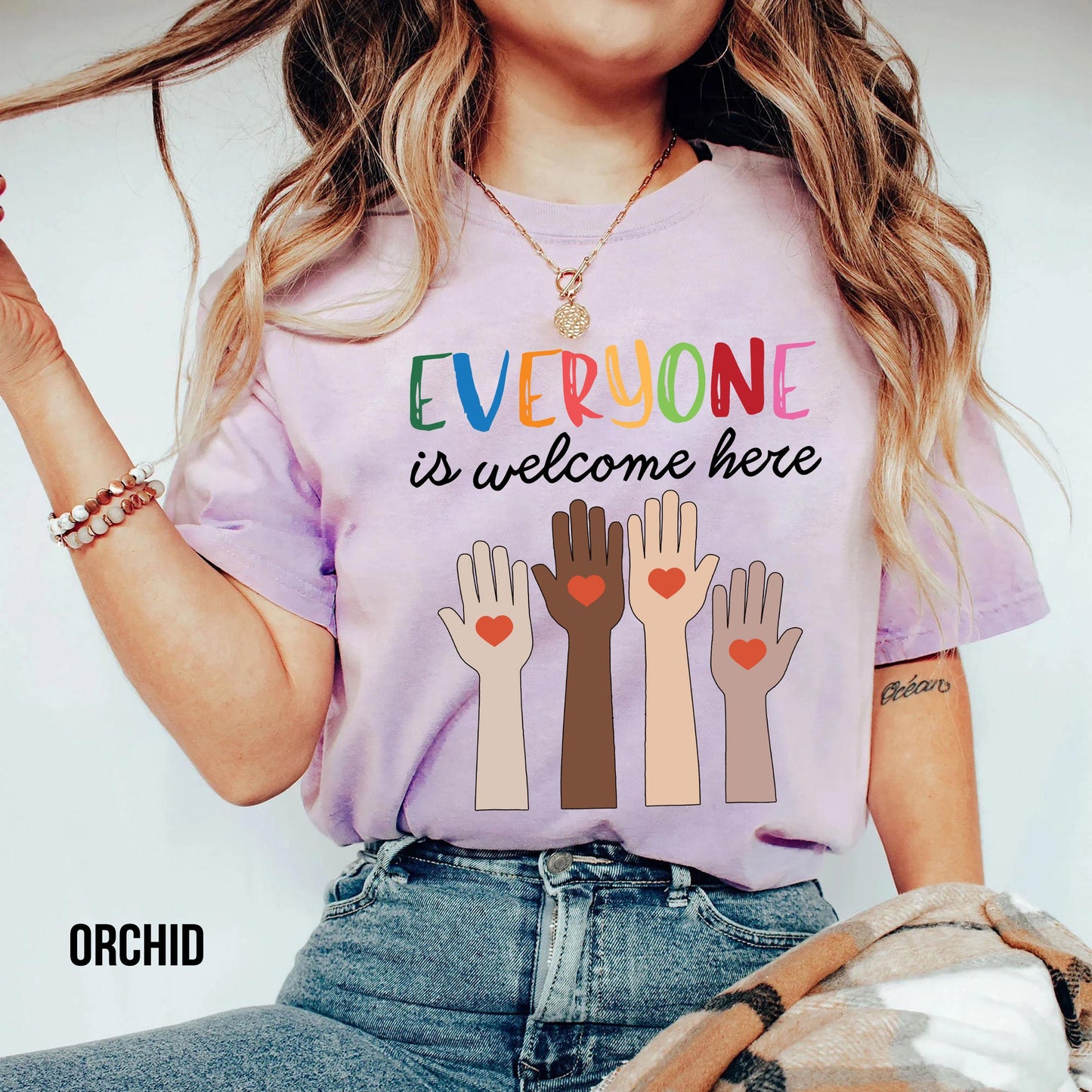 Idaho teacher shirt everyone is welcome here Shirt, inclusion and equality t shirt, protest and resist t shirt, idaho teacher t shirt
