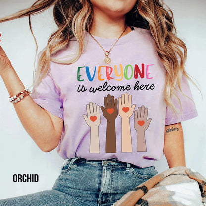 Idaho teacher shirt everyone is welcome here Shirt, inclusion and equality t shirt, protest and resist t shirt, idaho teacher t shirt