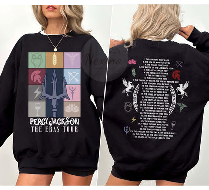 Percy Jackson and the Olympians Eras Tour Comfort Color Shirt, Greek Mythology Sweatshirt, Rick Riordan Bookish Shirts, Book Lover Gifts