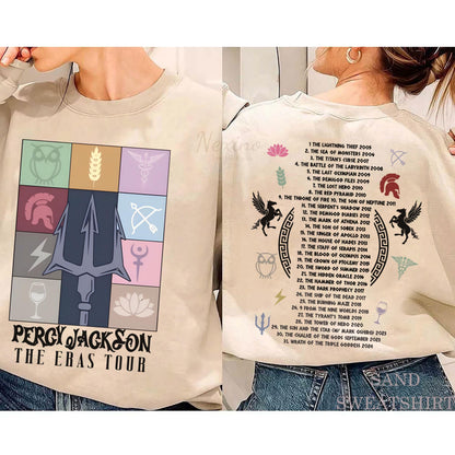 Percy Jackson and the Olympians Eras Tour Comfort Color Shirt, Greek Mythology Sweatshirt, Rick Riordan Bookish Shirts, Book Lover Gifts