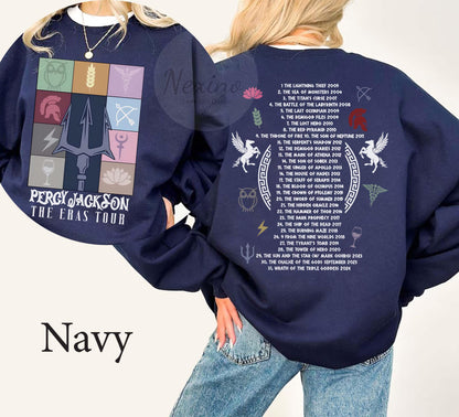 Percy Jackson and the Olympians Eras Tour Comfort Color Shirt, Greek Mythology Sweatshirt, Rick Riordan Bookish Shirts, Book Lover Gifts