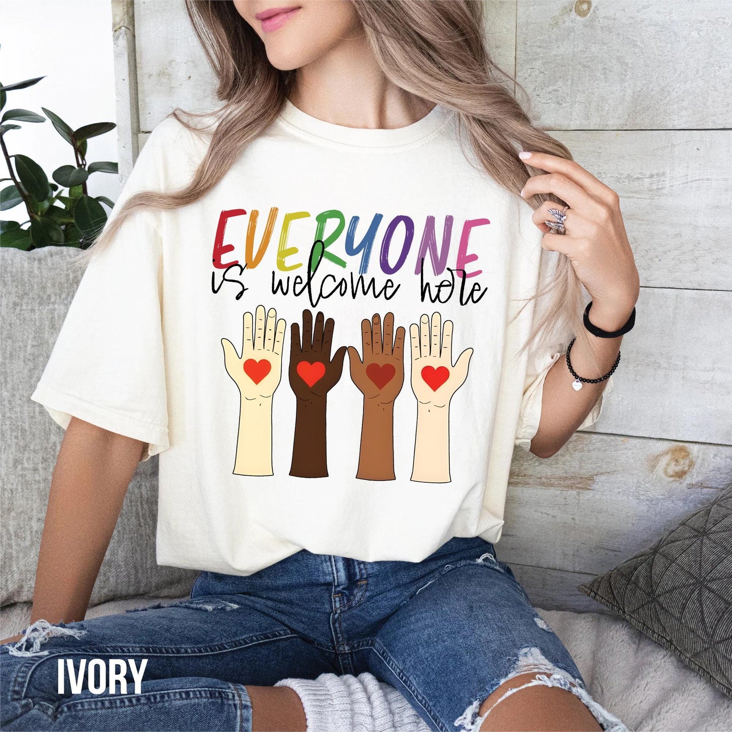 Idaho teacher shirt everyone is welcome here Shirt, inclusion and equality t shirt, protest and resist t shirt, idaho teacher t shirt