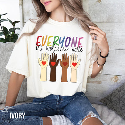Idaho teacher shirt everyone is welcome here Shirt, inclusion and equality t shirt, protest and resist t shirt, idaho teacher t shirt
