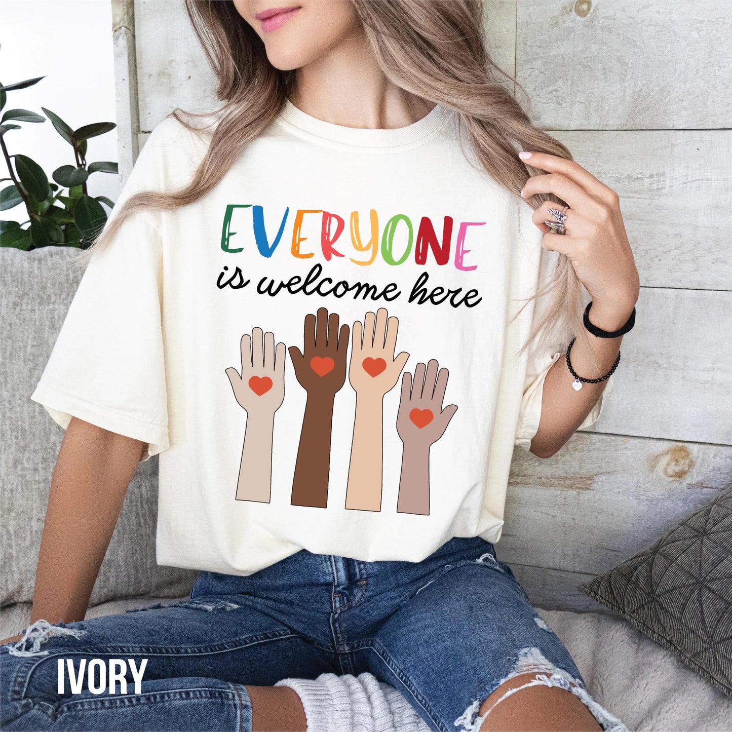 Idaho teacher shirt everyone is welcome here Shirt, inclusion and equality t shirt, protest and resist t shirt, idaho teacher t shirt