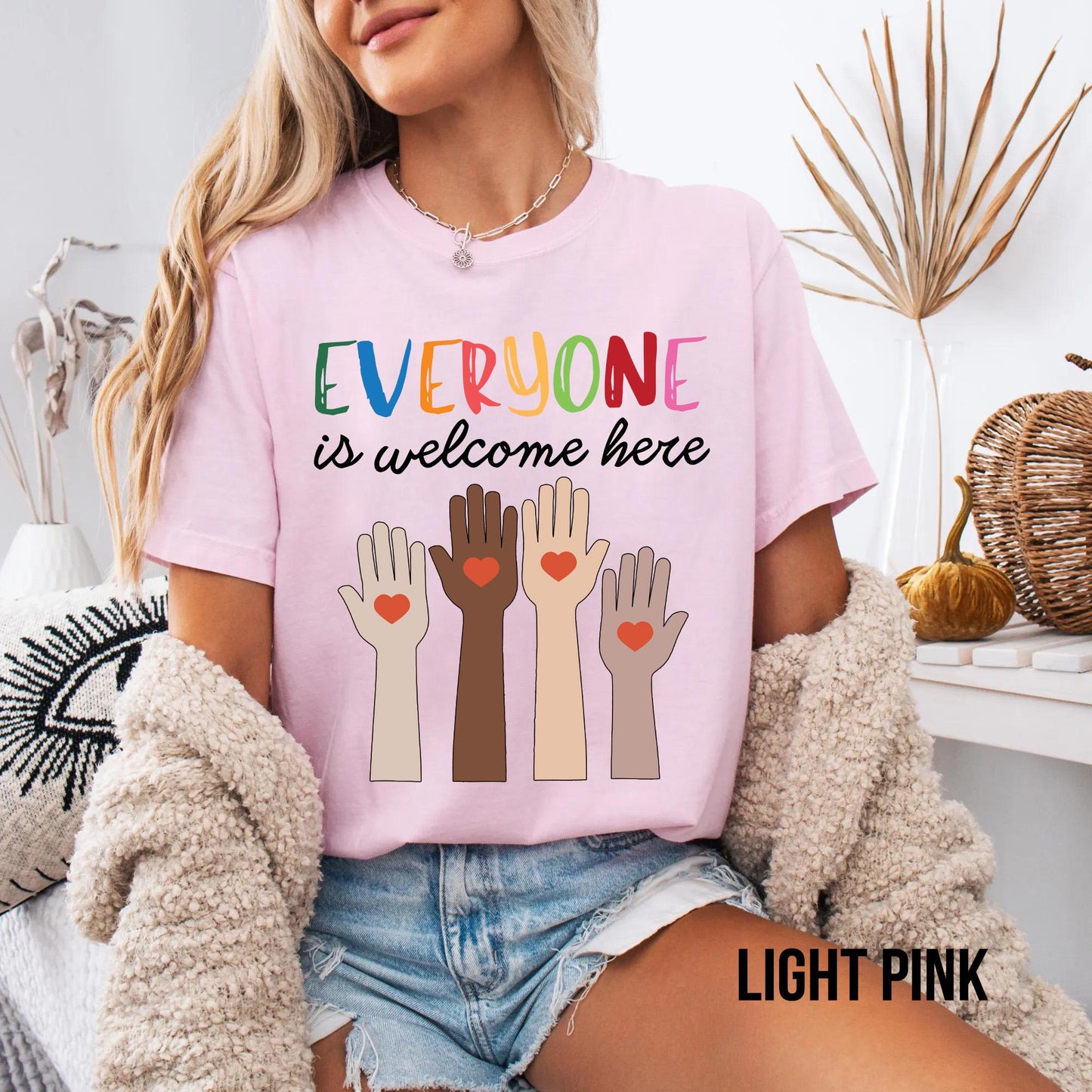 Idaho teacher shirt everyone is welcome here Shirt, inclusion and equality t shirt, protest and resist t shirt, idaho teacher t shirt