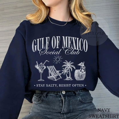 Gulf of Mexico Shirt Gulf Coast Shirt Texas Alabama Mississippi Florida Beach Crewneck Mexico Gift for Mexico Lover Gulf of Mexico Gift Tee