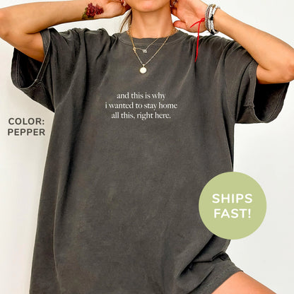 And This Is Why I Wanted To Stay Home All This Right Here Shirt Funny Introvert Shirt Sarcasm Shirt Shirt for Women
