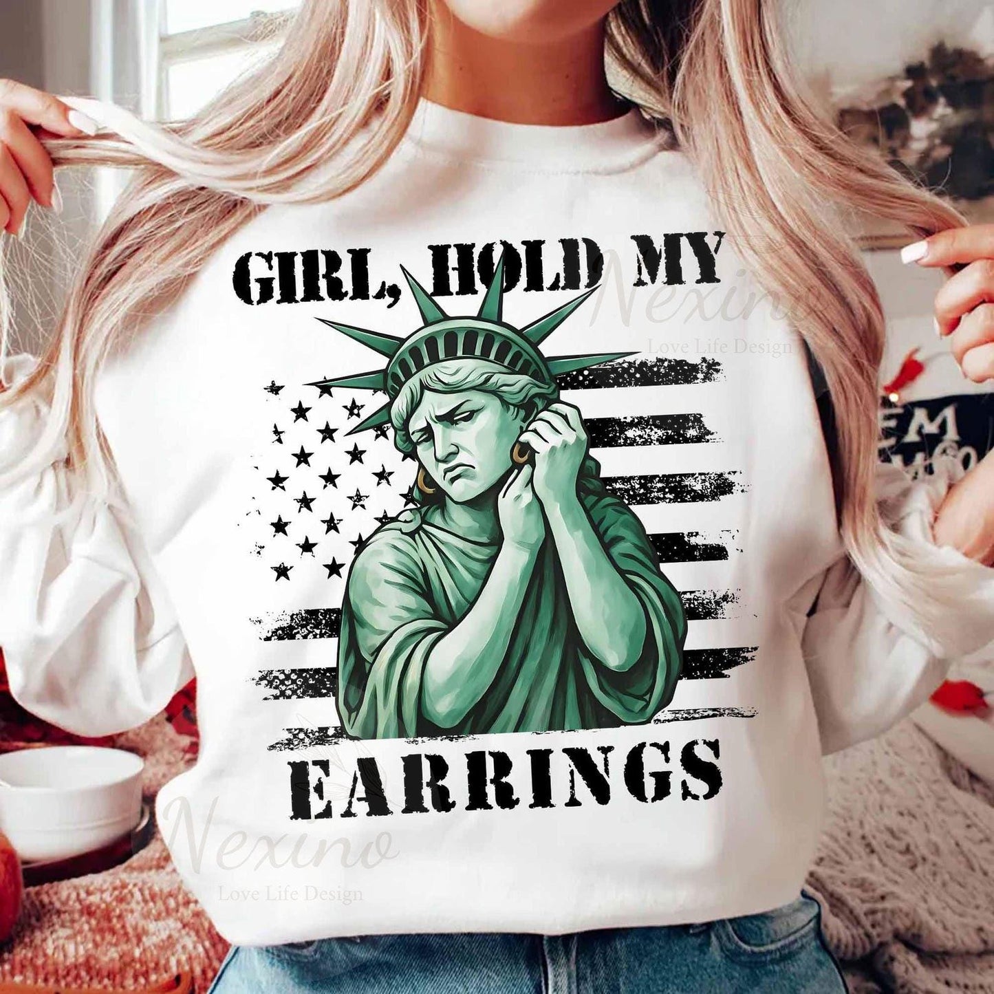 Girl Hold My Earrings shirt, anti Trump shirt, FDT Shirt, Fir Dogwood Tamarack Shirt, Anti-Trump Nature Tee, National Park Style Shirt