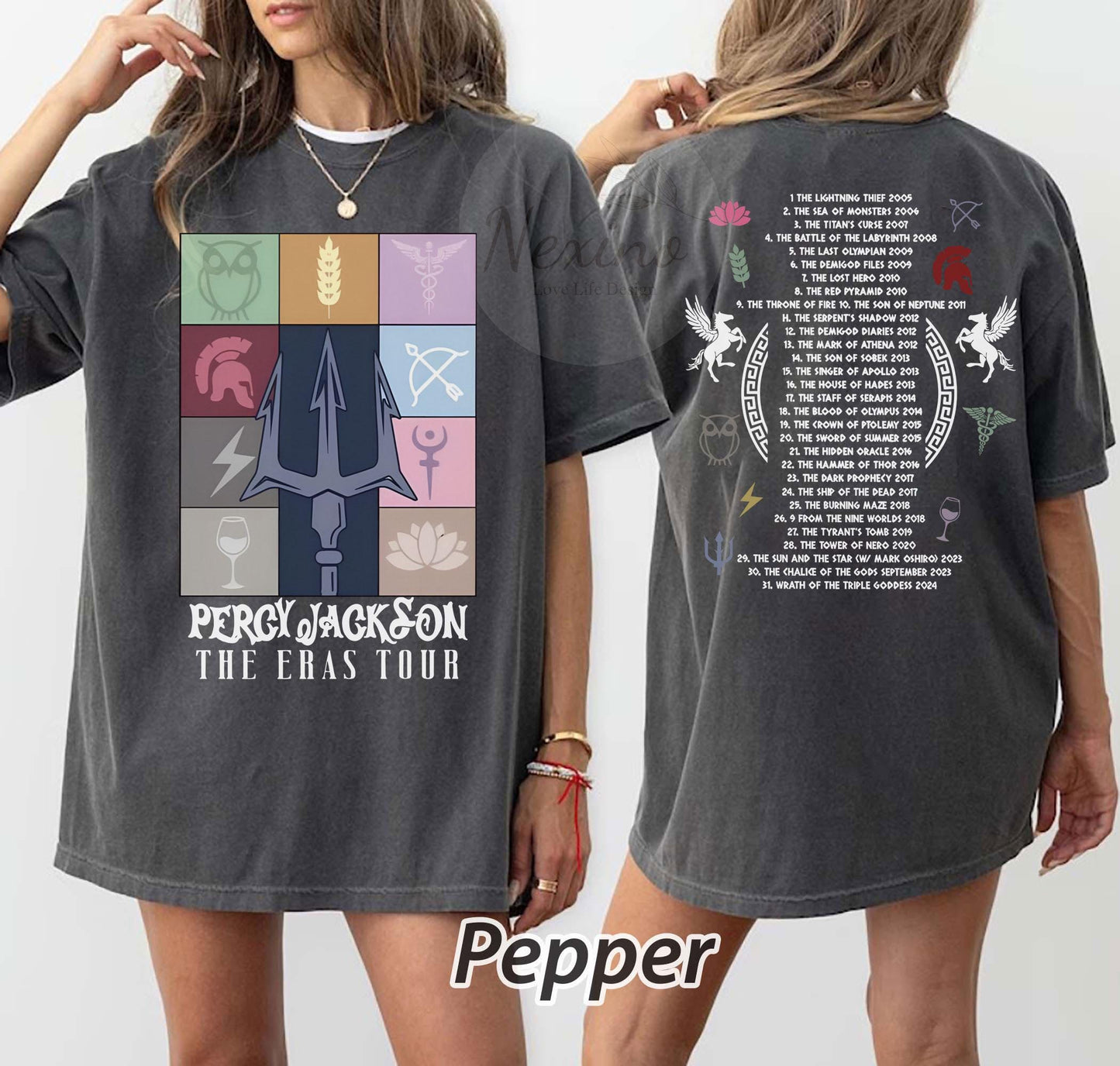 Percy Jackson and the Olympians Eras Tour Comfort Color Shirt, Greek Mythology Sweatshirt, Rick Riordan Bookish Shirts, Book Lover Gifts