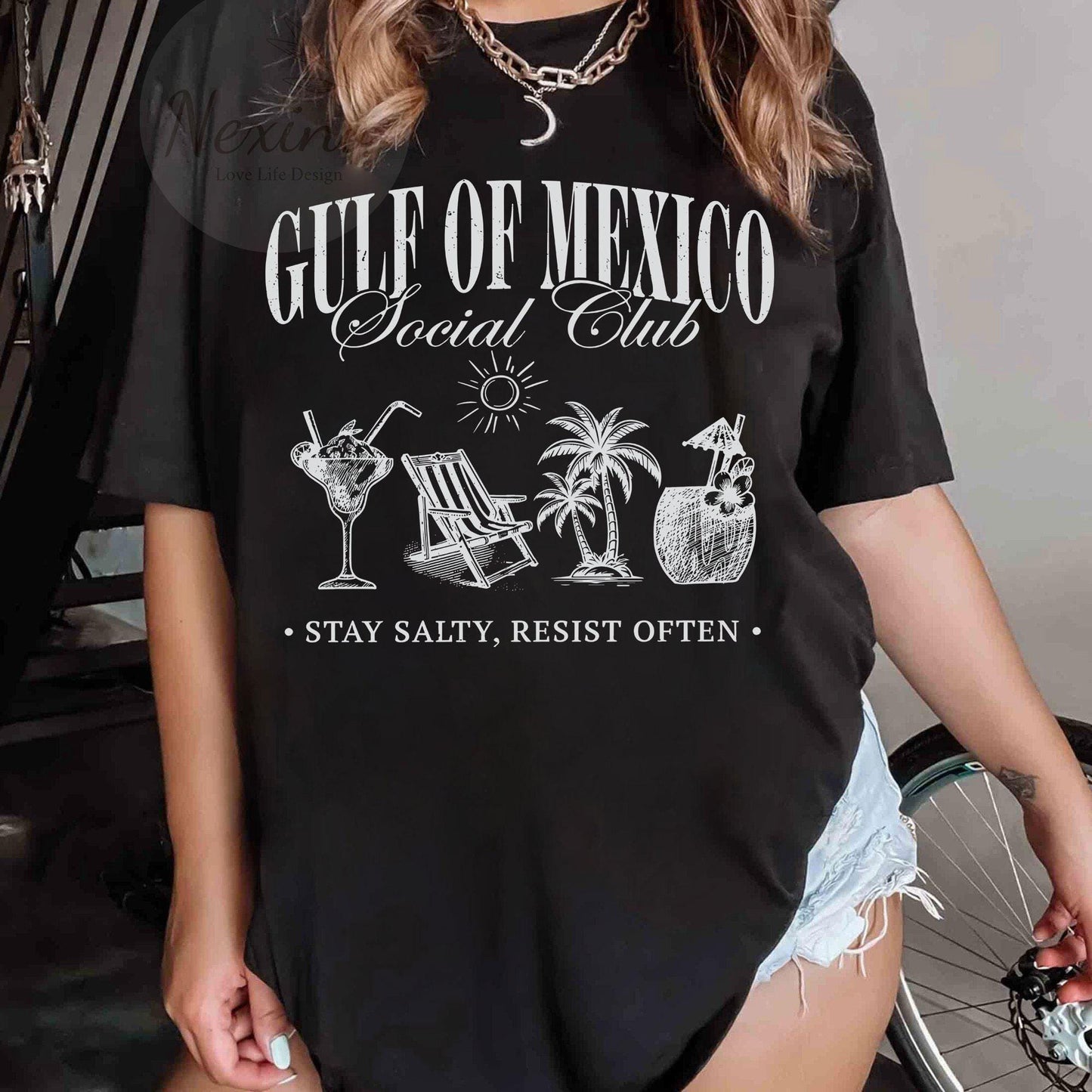 Gulf of Mexico Shirt Gulf Coast Shirt Texas Alabama Mississippi Florida Beach Crewneck Mexico Gift for Mexico Lover Gulf of Mexico Gift Tee