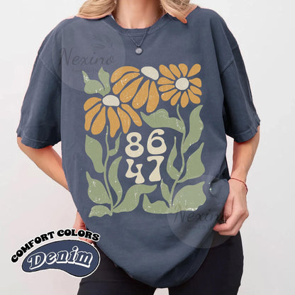 Retro 8647 Anti Trump Shirt, Democrat 8647 Shirt, Liberal Shirt, Pro Immigration Shirt, Anti ICE, Anti MAGA, Anti Republican Fascism Shirt