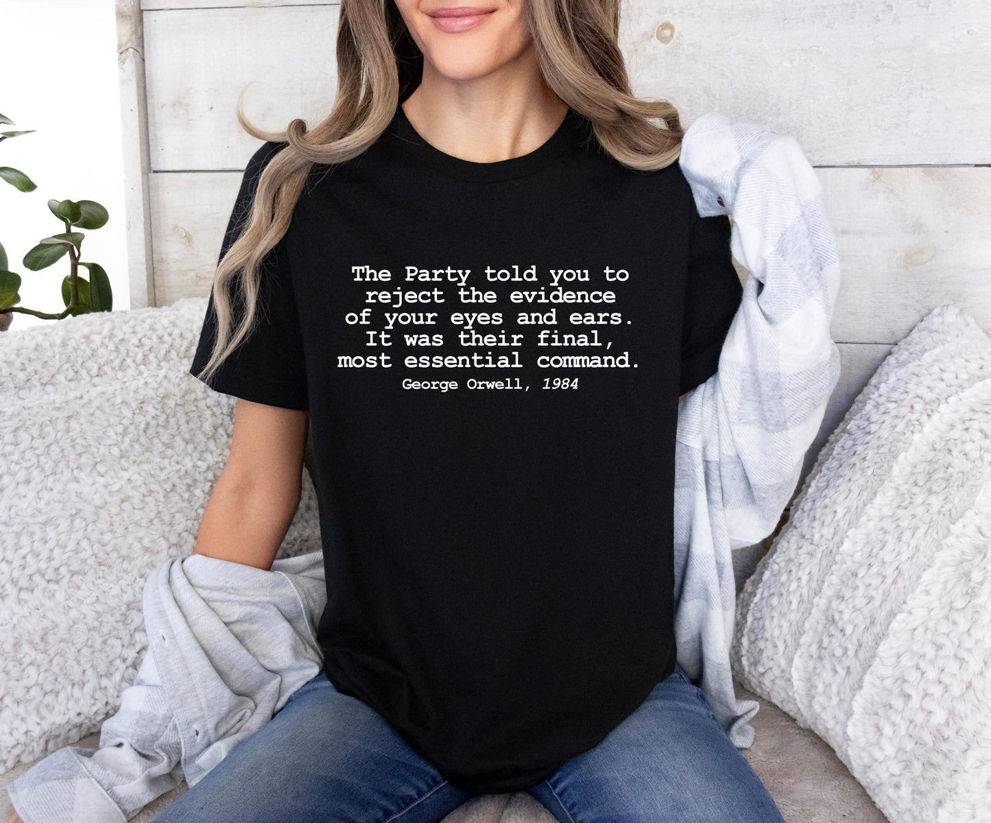 George Orwell 1984 Anti Trump Quote Shirt, Unisex Political Activist T-shirt, Social Justice, Protest Inequality Tee, Anti-Fascist Resist