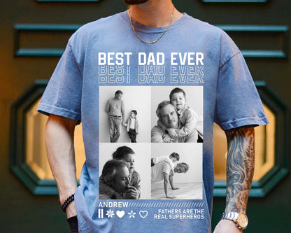 Custom Photo Dad Shirt, Custom Photo Comfort Colors Shirt for Dad Grandpa, Fathers Day Shirt, Fathers Day Gift 2025, Grandpa Gift, Dad Gift