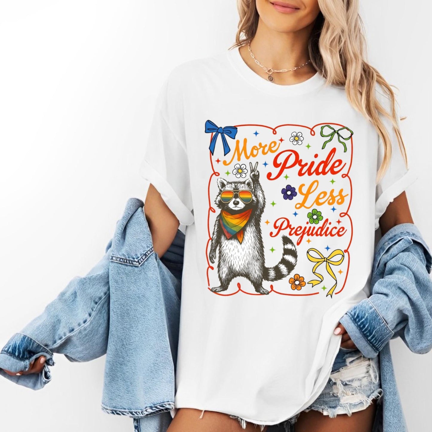 More Pride Less Prejudice Shirt, LGBTQ Shirt, Proud Ally Shirt, Pride Month Shirt, LGBTQ Sweatshirt, LGBTQ Gift, Pride Parade, Lesbian Shirt