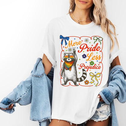 More Pride Less Prejudice Shirt, LGBTQ Shirt, Proud Ally Shirt, Pride Month Shirt, LGBTQ Sweatshirt, LGBTQ Gift, Pride Parade, Lesbian Shirt