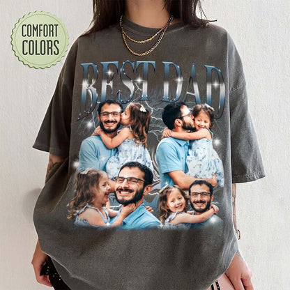 Fathers Day Shirt, Custom Bootleg Shirt, Best Dad Ever Shirt, Fathers Day Gift, Dad Bootleg Rap Tee, Gift For Dad, Custom Photo Dad Shirt
