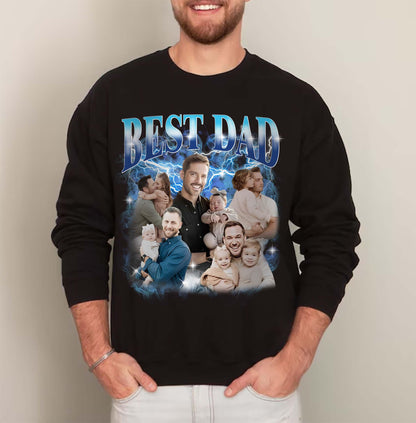 Fathers Day Shirt, Custom Bootleg Shirt, Best Dad Ever Shirt, Fathers Day Gift, Dad Bootleg Rap Tee, Gift For Dad, Custom Photo Dad Shirt