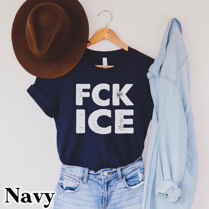 Abolish Ice Shirt, F*ck Ice Tshirt, Proimmigration Tee, Anti Ice shirt, No Human Is Illegal, anti maga shirt, anti trump, political merch