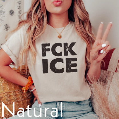 Abolish Ice Shirt, F*ck Ice Tshirt, Proimmigration Tee, Anti Ice shirt, No Human Is Illegal, anti maga shirt, anti trump, political merch