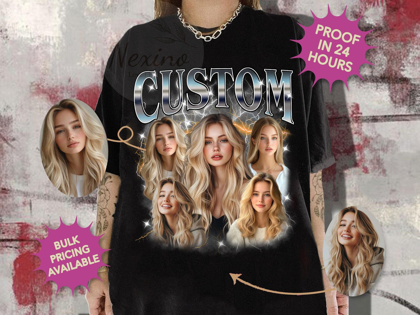 Custom Girlfriend Shirt, Boyfriend Comfort Colors Shirt, Face Shirt, Bachelorette Surprise, Personalized Birthday Bootleg Gift, Group Shirt