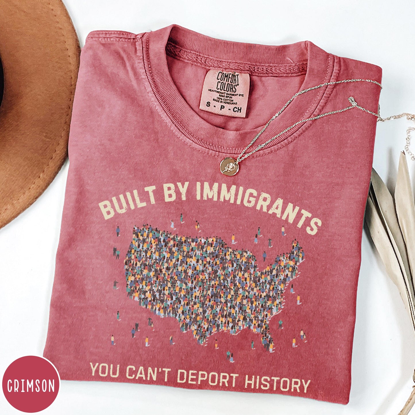 Built by Immigrants Shirt, You Can’t Deport History, Political Statement Tee, Anti Racism T-shirt, Immigrant Rights Protest