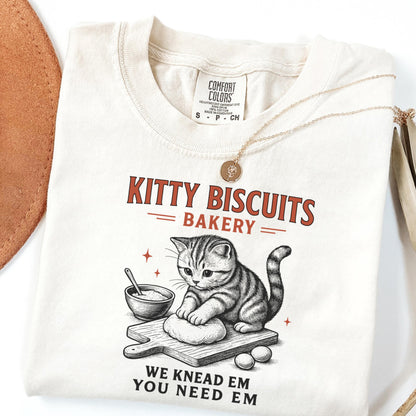 Comfort Colors Cat Shirt Funny Cat Shirt Sourdough Shirt Cat Meme Shirt Cat T Shirt Biscuit Shirt Bakery Tee Kitty Lover Gift Tee