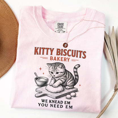 Comfort Colors Cat Shirt Funny Cat Shirt Sourdough Shirt Cat Meme Shirt Cat T Shirt Biscuit Shirt Bakery Tee Kitty Lover Gift Tee