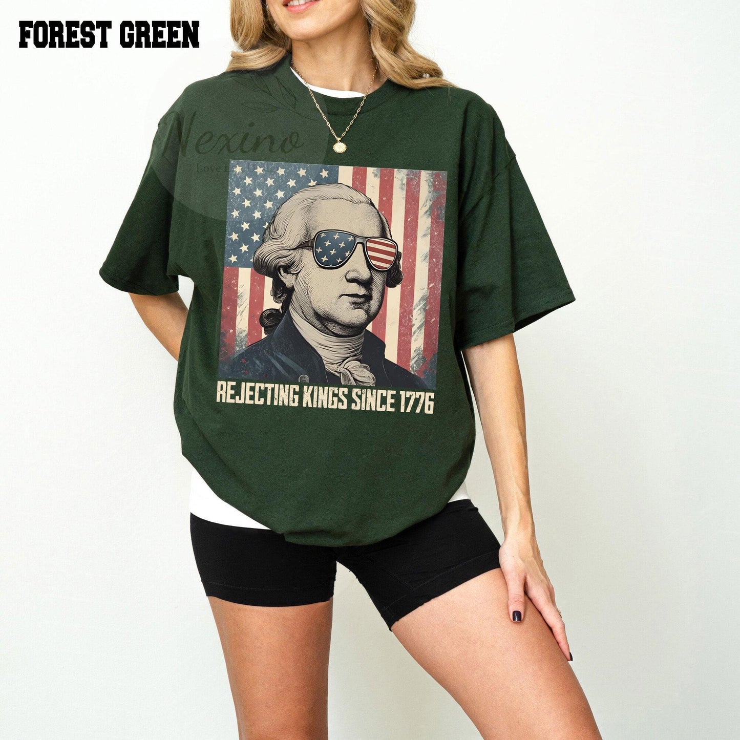 Rejecting Kings Since 1776 Shirt, Flower Shirt, Pro Democracy Shirt, Anti Authoritarianism Shirt, No Kings Shirt, Resist Shirt