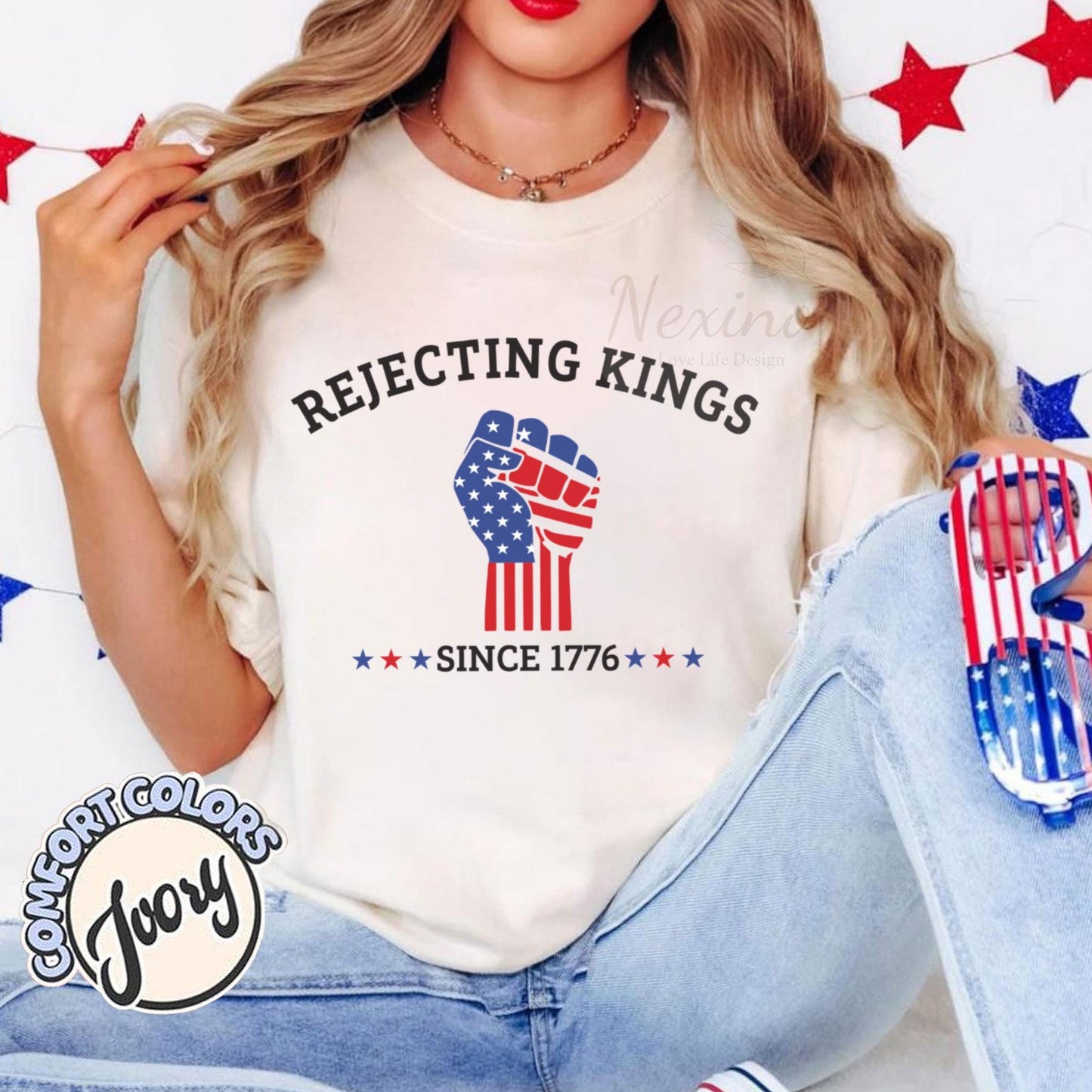 Rejecting Kings Shirt, Since 1776 Shirt, No Kings In America Shirt, Pro Democracy Shirt, Anti Authoritarian Tee, Anti Maga Anti Trump Shirt
