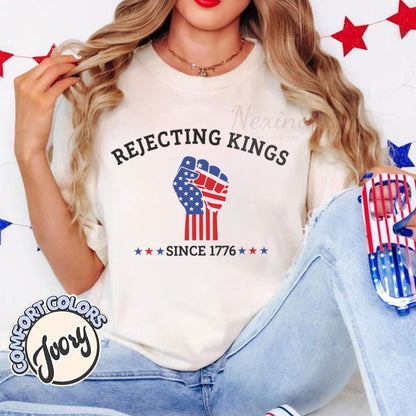 Rejecting Kings Shirt, Since 1776 Shirt, No Kings In America Shirt, Pro Democracy Shirt, Anti Authoritarian Tee, Anti Maga Anti Trump Shirt