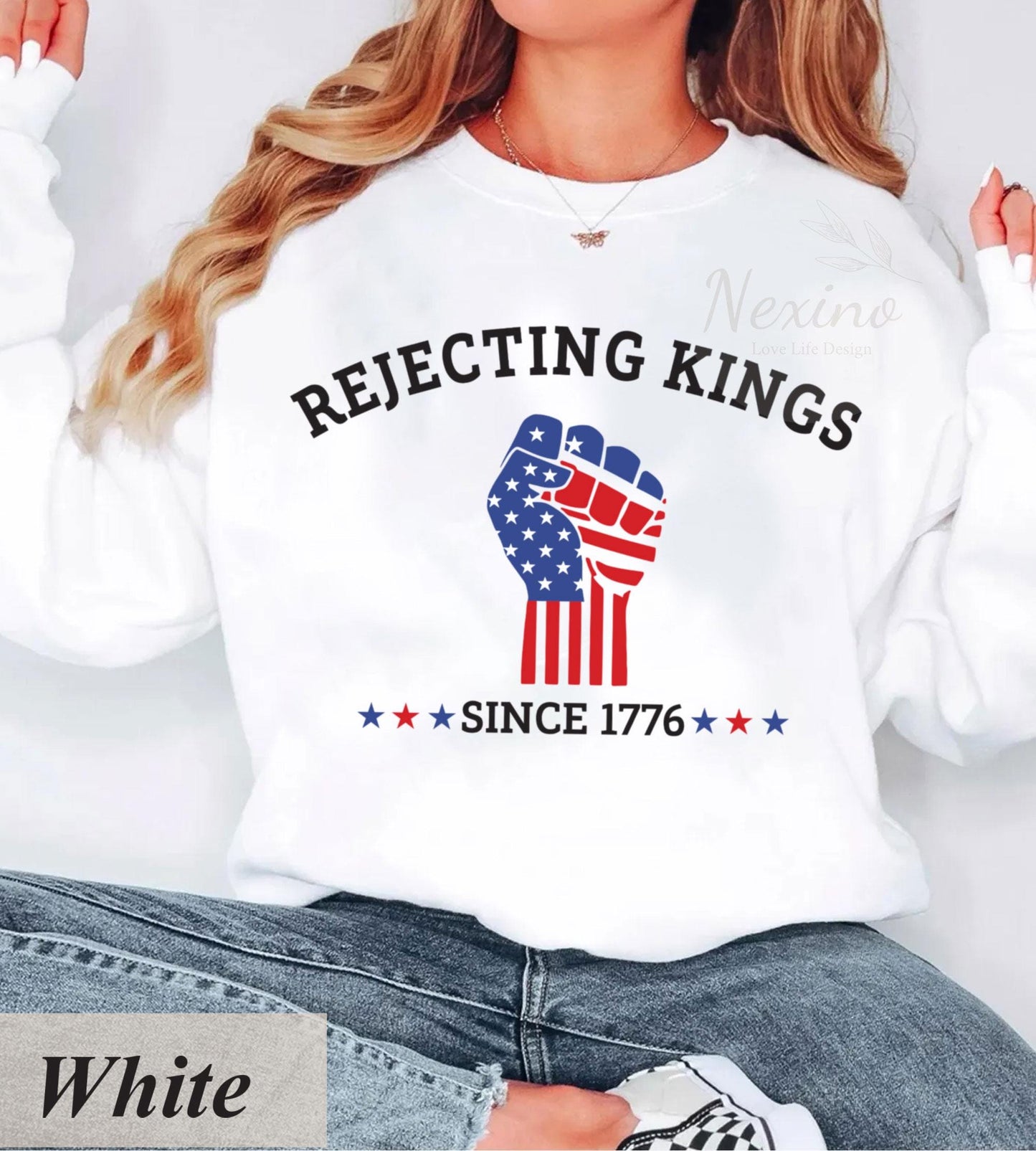 Rejecting Kings Shirt, Since 1776 Shirt, No Kings In America Shirt, Pro Democracy Shirt, Anti Authoritarian Tee, Anti Maga Anti Trump Shirt