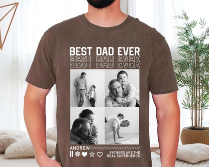 Custom Photo Dad Shirt, Custom Photo Comfort Colors Shirt for Dad Grandpa, Fathers Day Shirt, Fathers Day Gift 2025, Grandpa Gift, Dad Gift