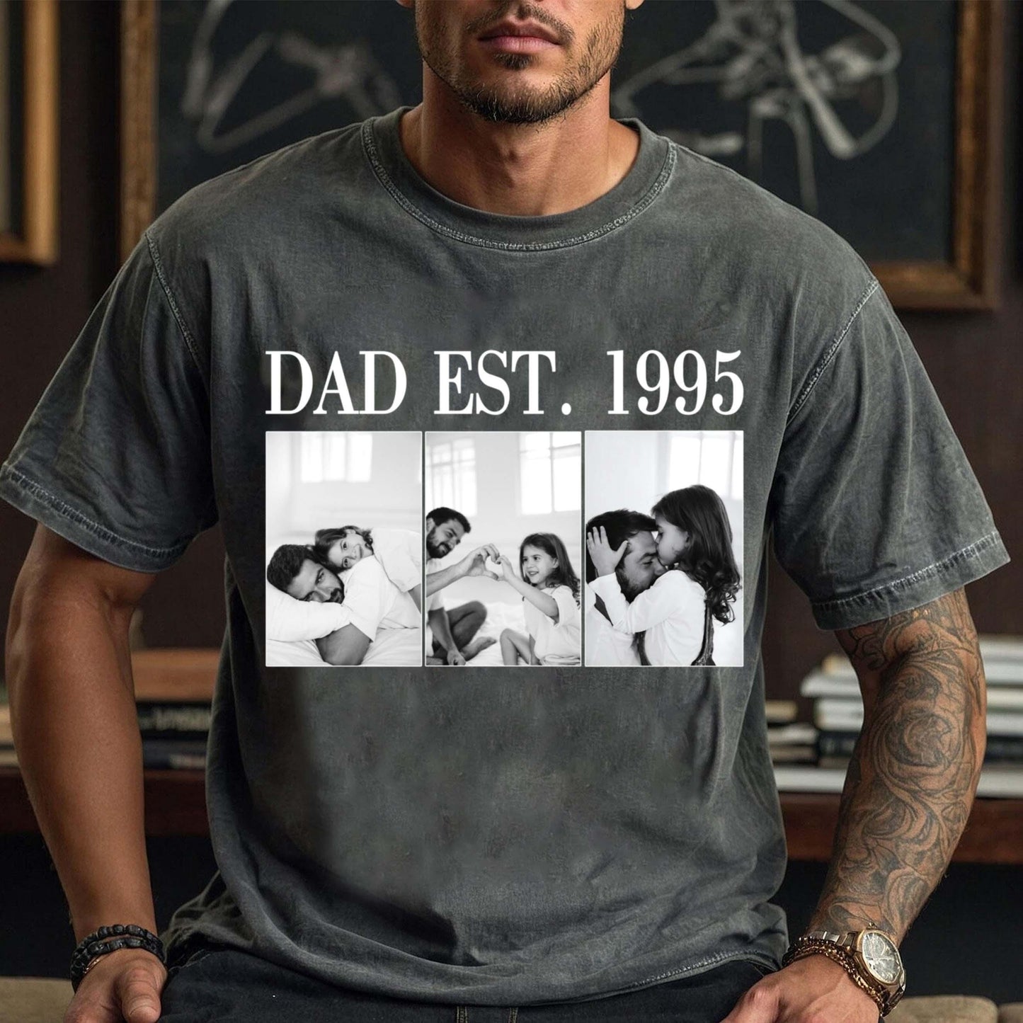 Fathers Day Shirt, Custom Bootleg Shirt, Best Dad Ever Shirt, Fathers Day Gift, Dad Bootleg Rap Tee, Gift For Dad, Custom Photo Dad Shirt