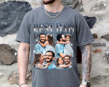 Fathers Day Shirt, Custom Bootleg Shirt, Best Dad Ever Shirt, Fathers Day Gift, Dad Bootleg Rap Tee, Gift For Dad, Custom Photo Dad Shirt