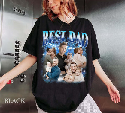 Fathers Day Shirt, Custom Bootleg Shirt, Best Dad Ever Shirt, Fathers Day Gift, Dad Bootleg Rap Tee, Gift For Dad, Custom Photo Dad Shirt