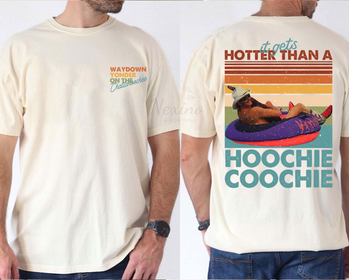 Hotter than a Hoochie Coochie Comfort Color Shirt, Meme Summer Vacation Shirt, Country Music Shirt, 90s Country Music, Summer Shirt